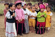 A peaceful gathering of children from different tribes